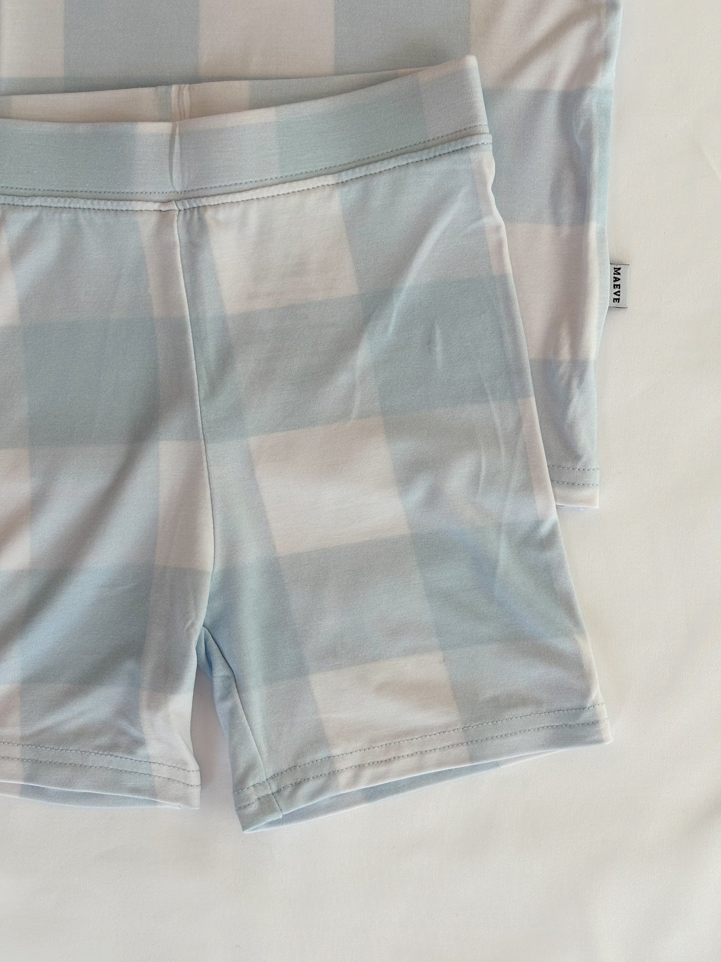 Toddler Short Sleeve Pajama Set - Cuddle Checkers