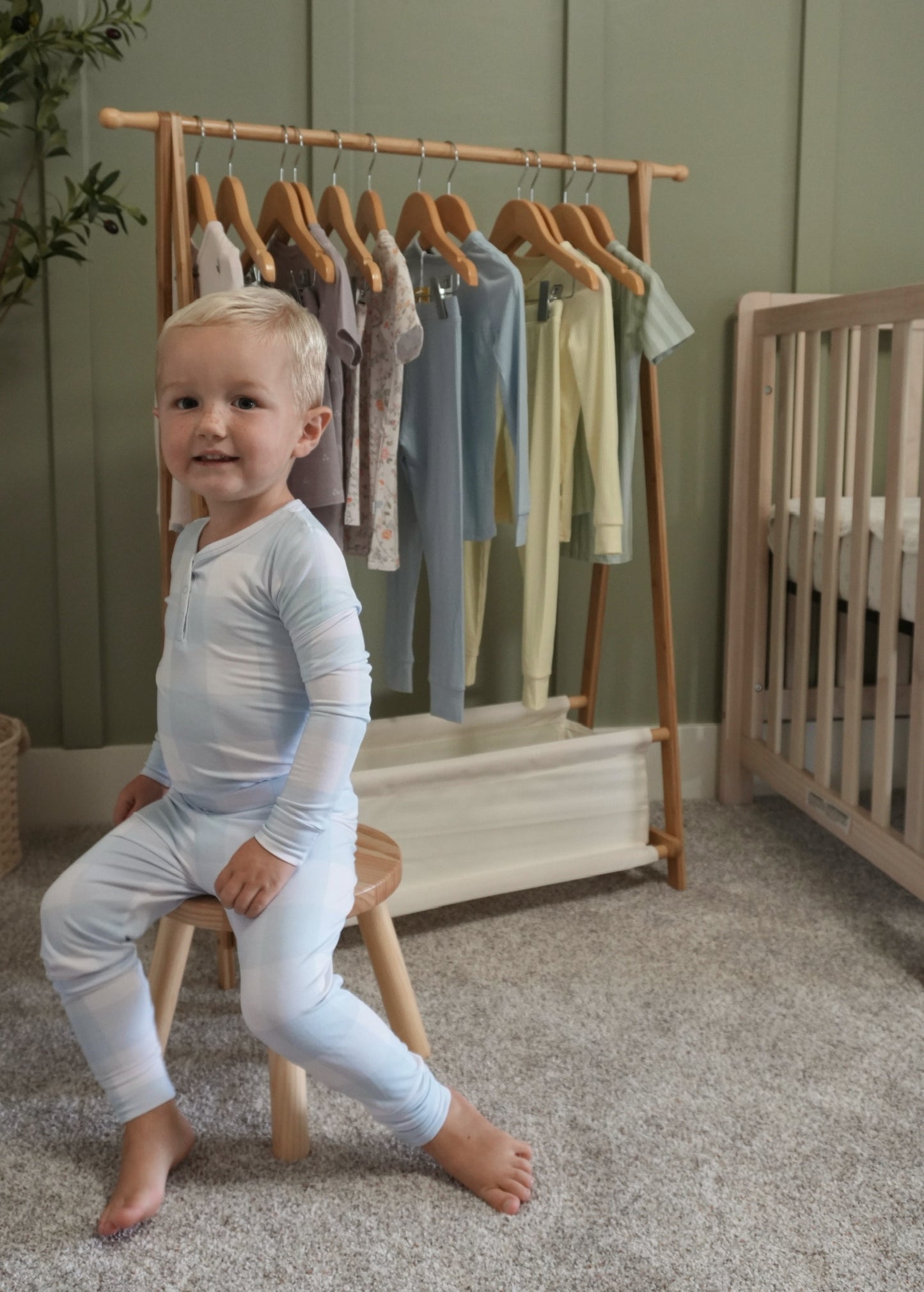Toddler Long Sleeve Pajama Set - Cuddle Checkers