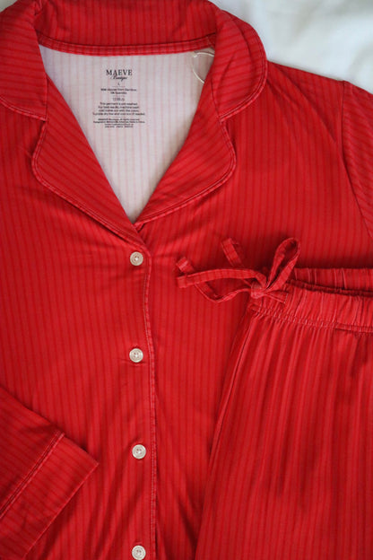 Women’s Pajama Set - Santa’s Stripes