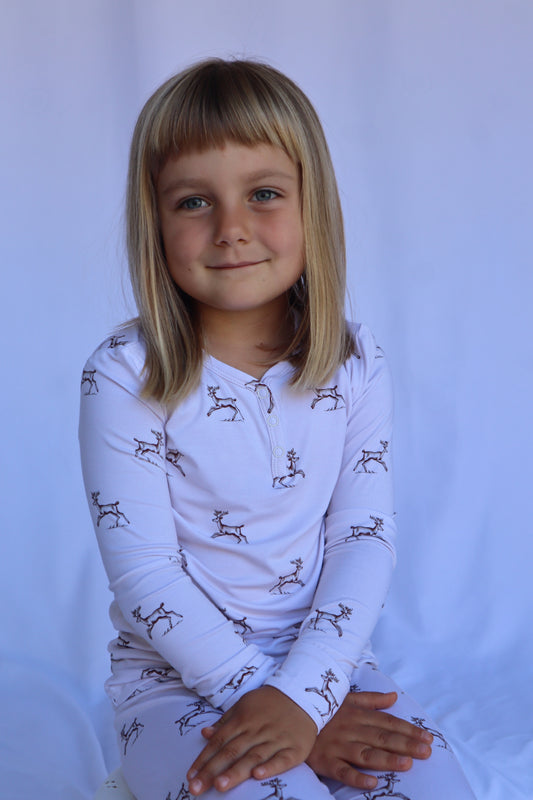 Long Sleeve Toddler Set - Dancing Deer