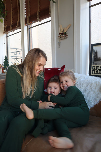 Women’s Pajama Set - Ribbed Soft Spruce