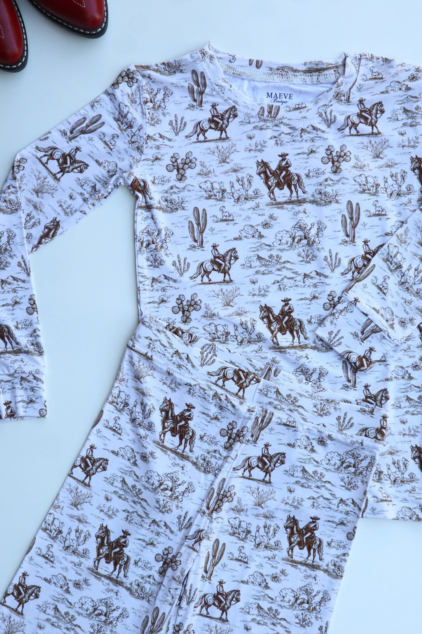 Long Sleeve Toddler Set - Cowboy Cuddles