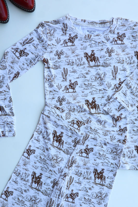 Long Sleeve Toddler Set - Cowboy Cuddles