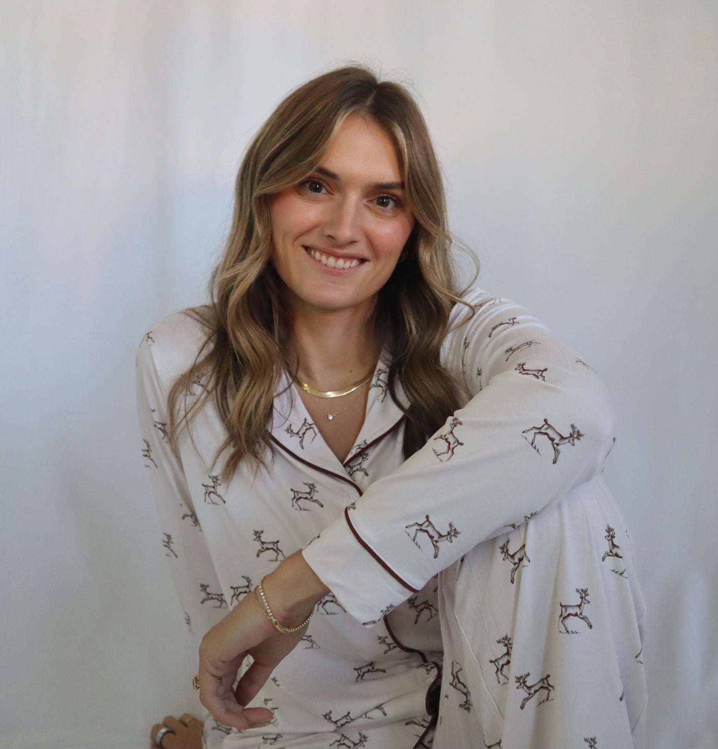 Women’s Pajama Set - Dancing Deer