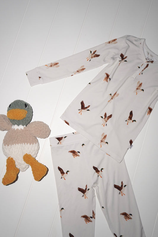 Toddler Long Sleeve Pajama Set - Milk & Mallards