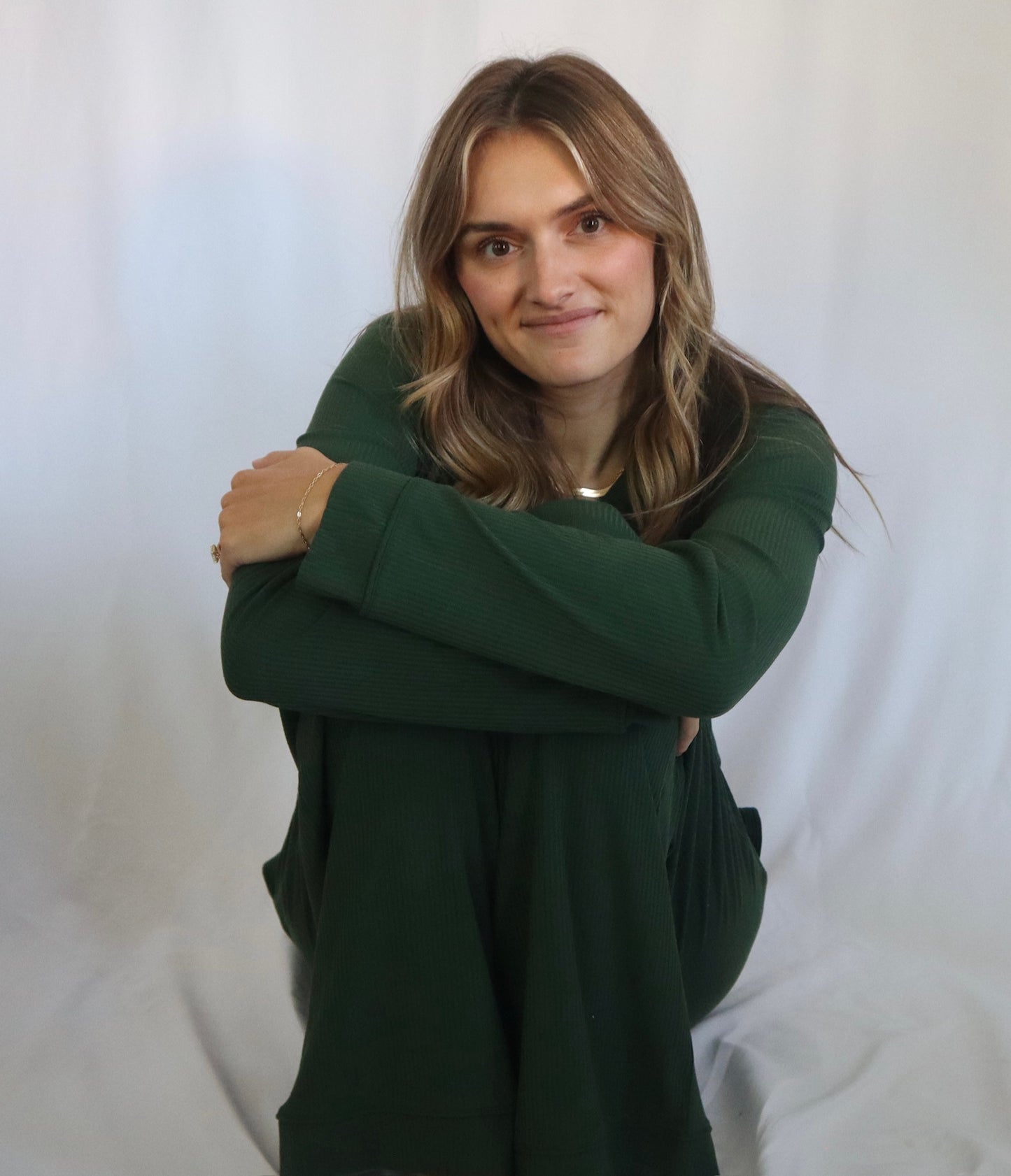 Women’s Pajama Set - Ribbed Soft Spruce