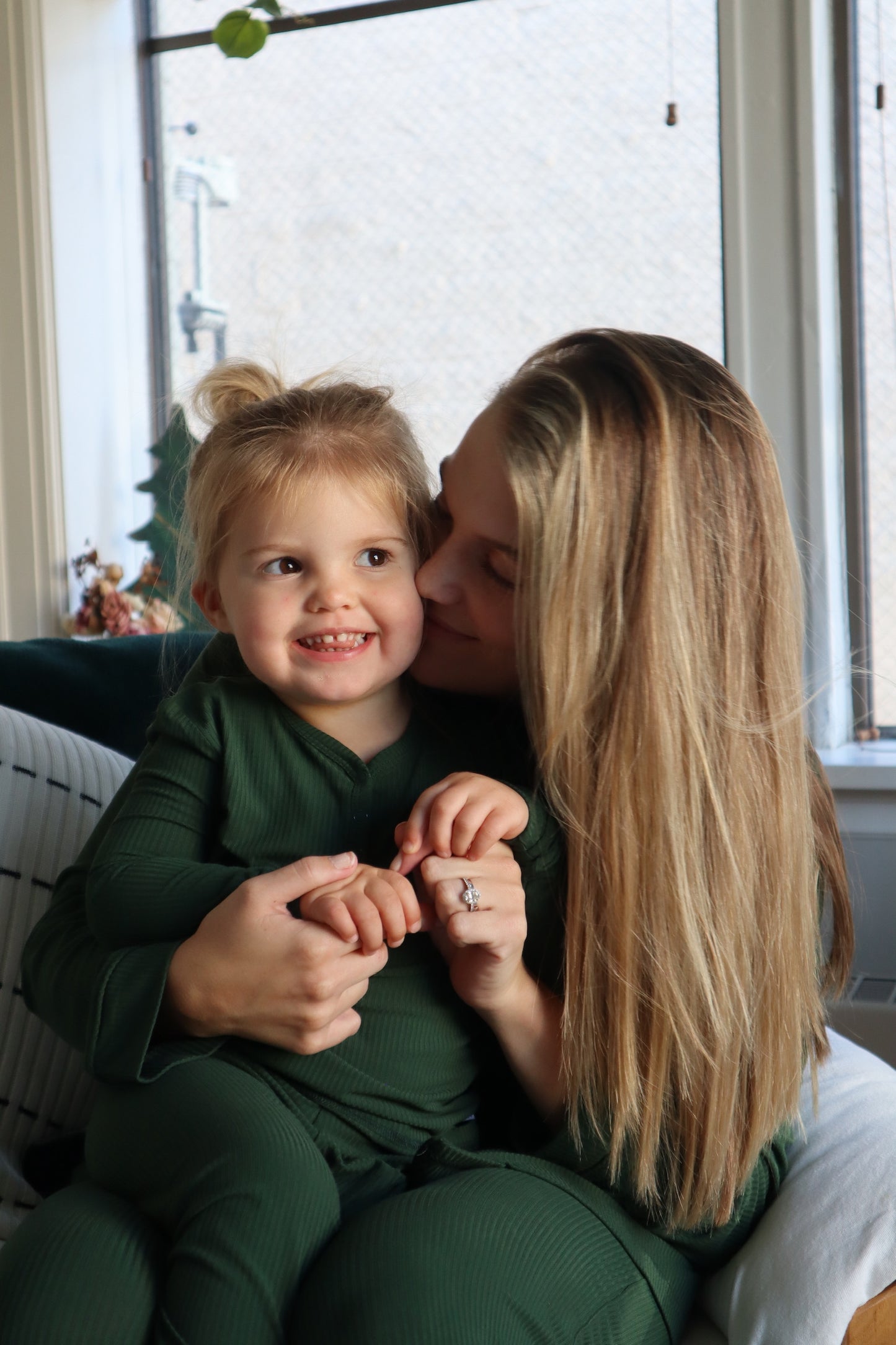 Women’s Pajama Set - Ribbed Soft Spruce