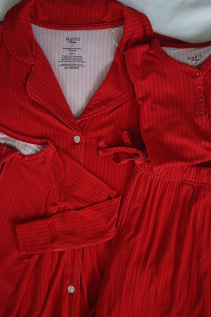 Women’s Pajama Set - Santa’s Stripes