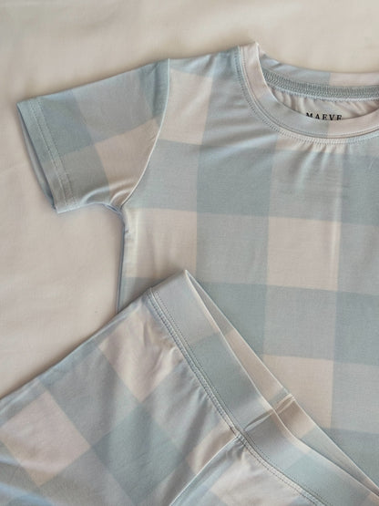 Toddler Short Sleeve Pajama Set - Cuddle Checkers