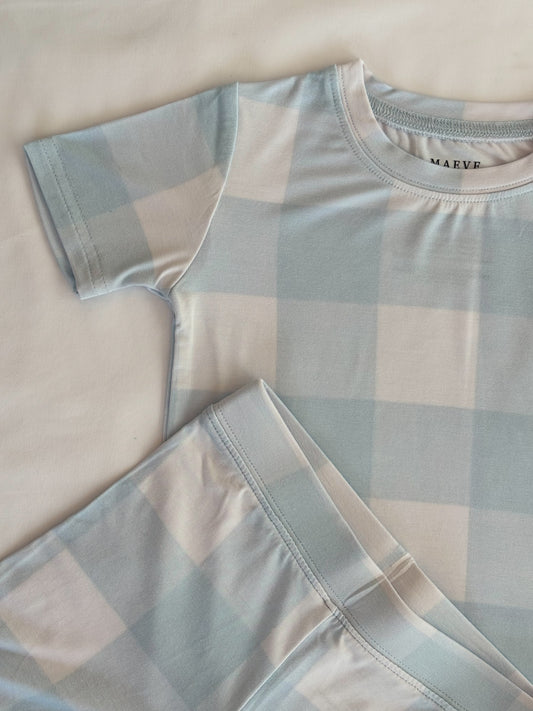 Toddler Short Sleeve Pajama Set - Cuddle Checkers
