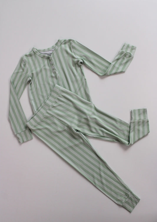 Toddler Long Sleeve Pajama Set - Sprout Stripes