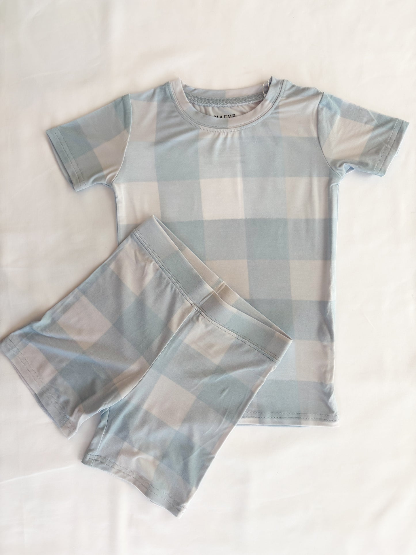 Toddler Short Sleeve Pajama Set - Cuddle Checkers
