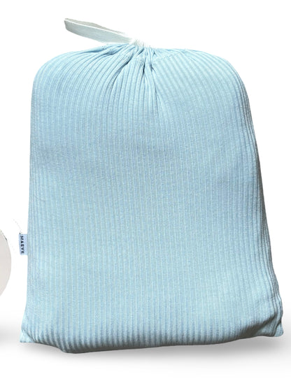 Swaddle - Ribbed - Soft Sky