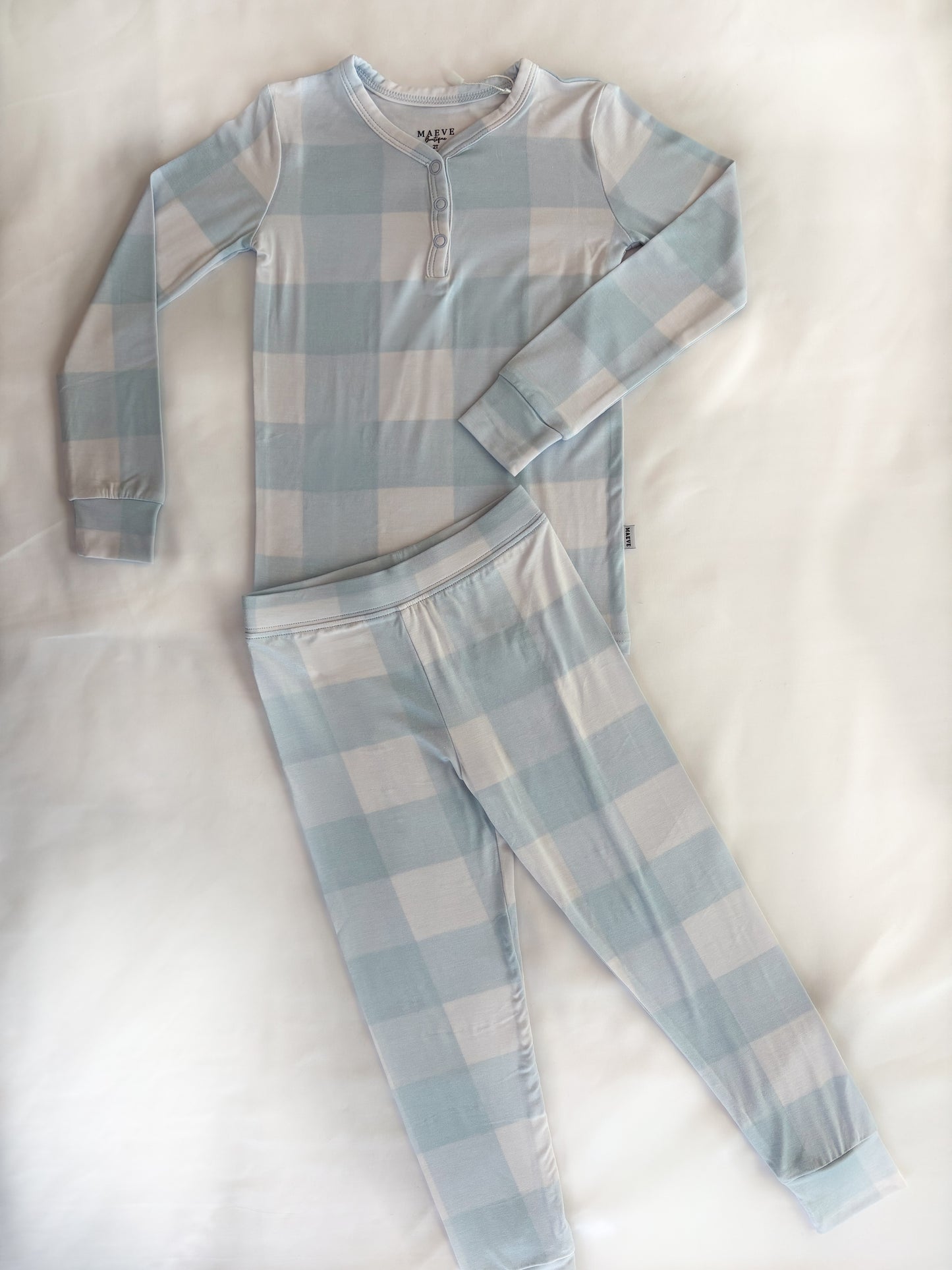 Toddler Long Sleeve Pajama Set - Cuddle Checkers
