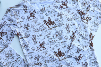 Long Sleeve Toddler Set - Cowboy Cuddles