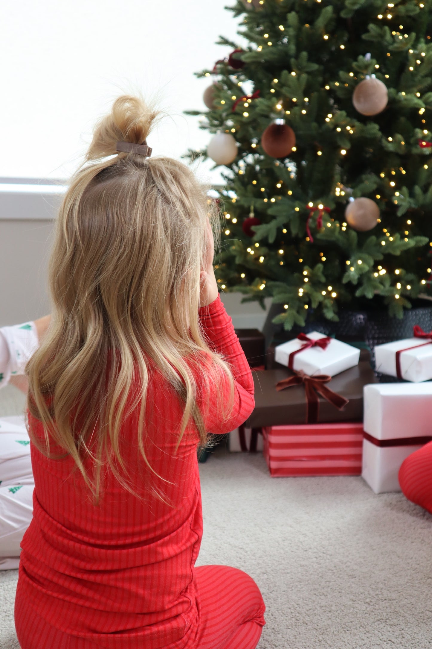 Long Sleeve Toddler Set - Santa’s Stripes